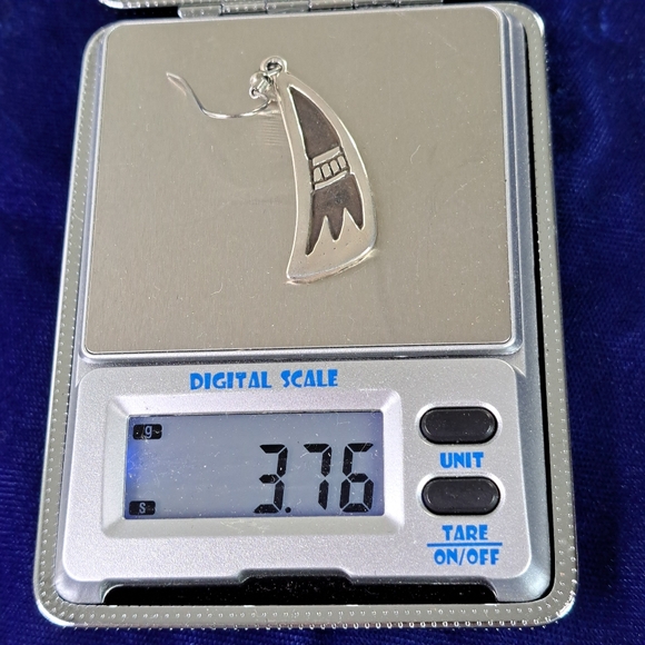 Claw Sterling Silver Dangle Earrings - Picture 7 of 12